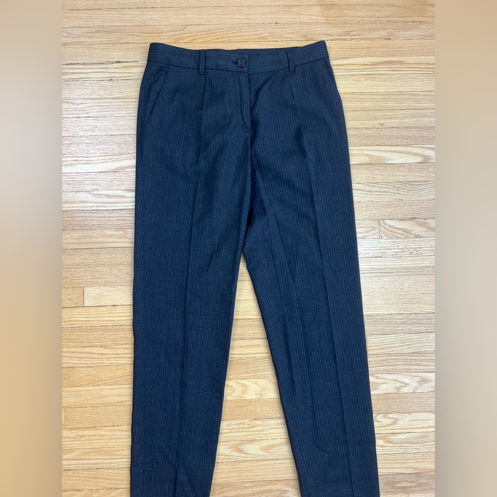 Dolce & Gabbana striped grey pants.